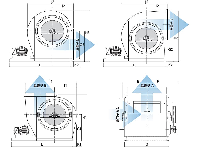 벨트구동형 에어포일팬 - 4